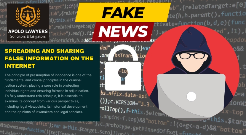 Spreading and sharing false information on the internet